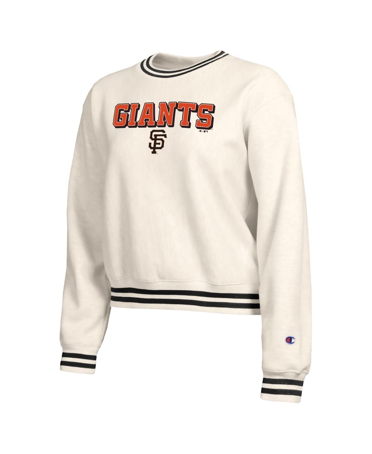 Champion Women's Cream San Francisco Giants Reverse Weave Sweatshirt