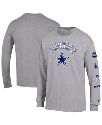 Men's Heather Gray Dallas Cowboys Seal Long Sleeve T-Shirt