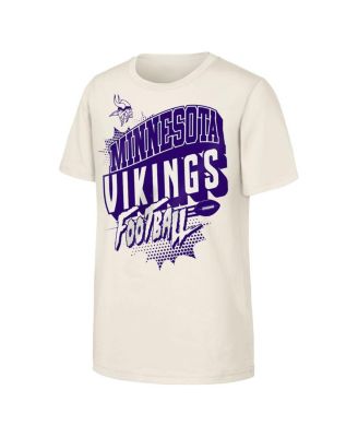 Big Boys and Girls Natural Minnesota Vikings Action Comic T-Shirt