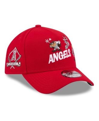 Big Boys and Girls Red Los Angeles Angels Looney Tunes A-Frame 9FORTY Adjustable Hat