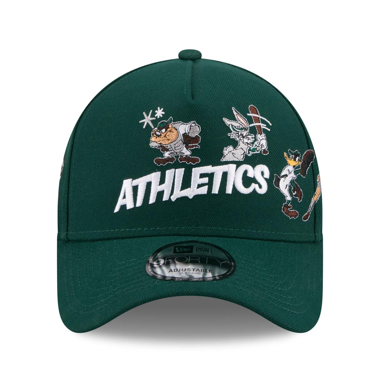 Детская кепка New Era Green Athletics Looney Tunes A-Frame 9FORTY Adjustable Hat — фото 3