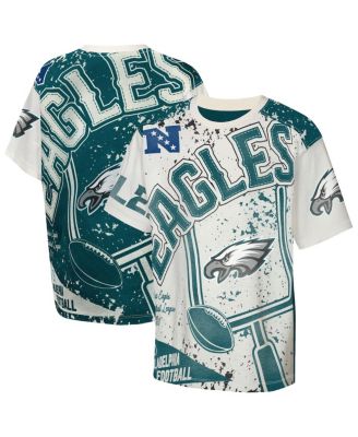 Big Boys and Girls Cream Philadelphia Eagles Top Player T-Shirt