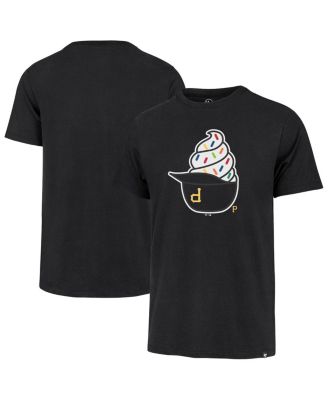 Men's Black Pittsburgh Pirates Ice Cream Helmet Franklin T-Shirt