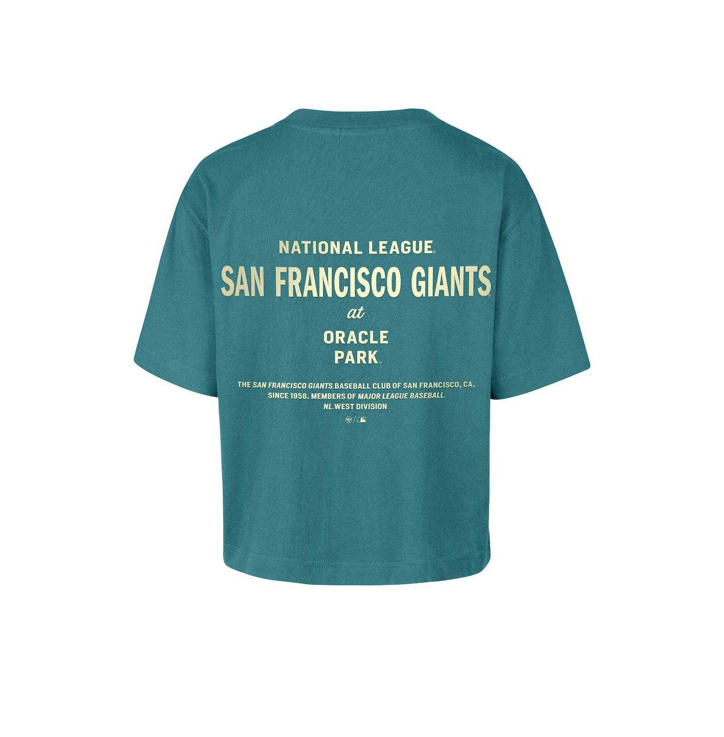 Женская футболка '47 Brand Teal San Francisco Giants Contemporary Basics Leon City — фото 2