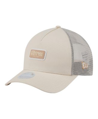 Women's Light Beige Chicago White Sox Tonal Patch 9FORTY M-Crown A-Frame Trucker Adjustable Hat