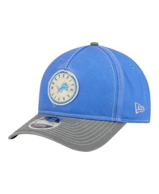 Men's Blue/Gray Detroit Lions 9FORTY Felt A-Frame Adjustable Hat