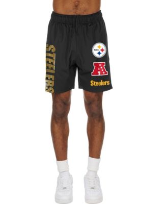 Men's Black Pittsburgh Steelers Match Shorts