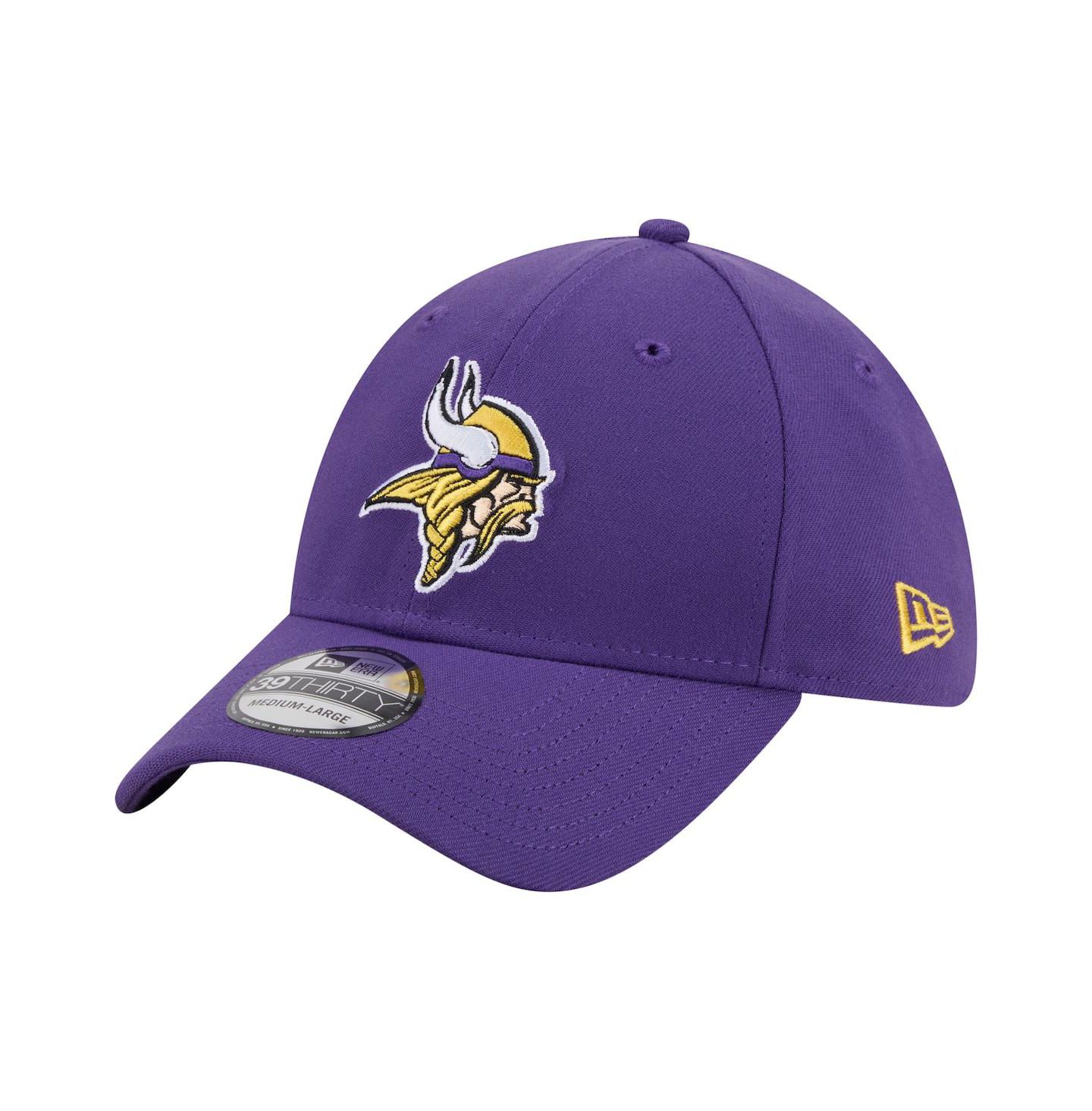 Мужская кепка New Era Purple Minnesota Vikings Core Team 39THIRTY Flex Hat — фото 1