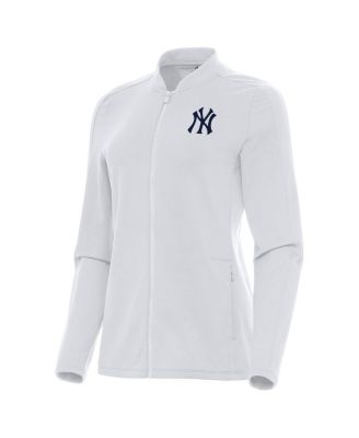 Women's White New York Yankees Continual Full-Zip Jacket
