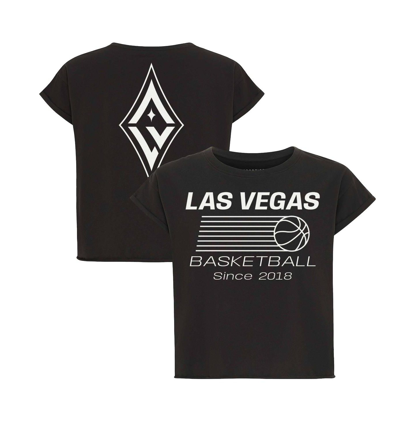 Женская футболка Sportiqe Anthracite Las Vegas Aces Athletic Club Collection Alana — фото 1