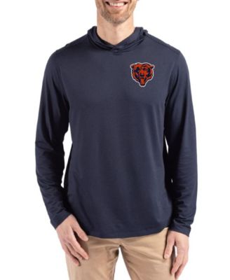 Men's Navy Chicago Bears Coastline Epic Comfort Eco Long Sleeve Hoodie T-Shirt