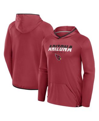 Men's Cardinal Arizona Cardinals Transitional Defender Hoodie Long Sleeve T-Shirt