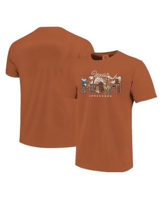 Women's Texas Orange Texas Longhorns Comfort Colors Campus Drawing Mom T-Shirt