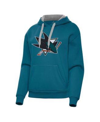 Women's Teal San Jose Sharks Victory Pullover Hoodie