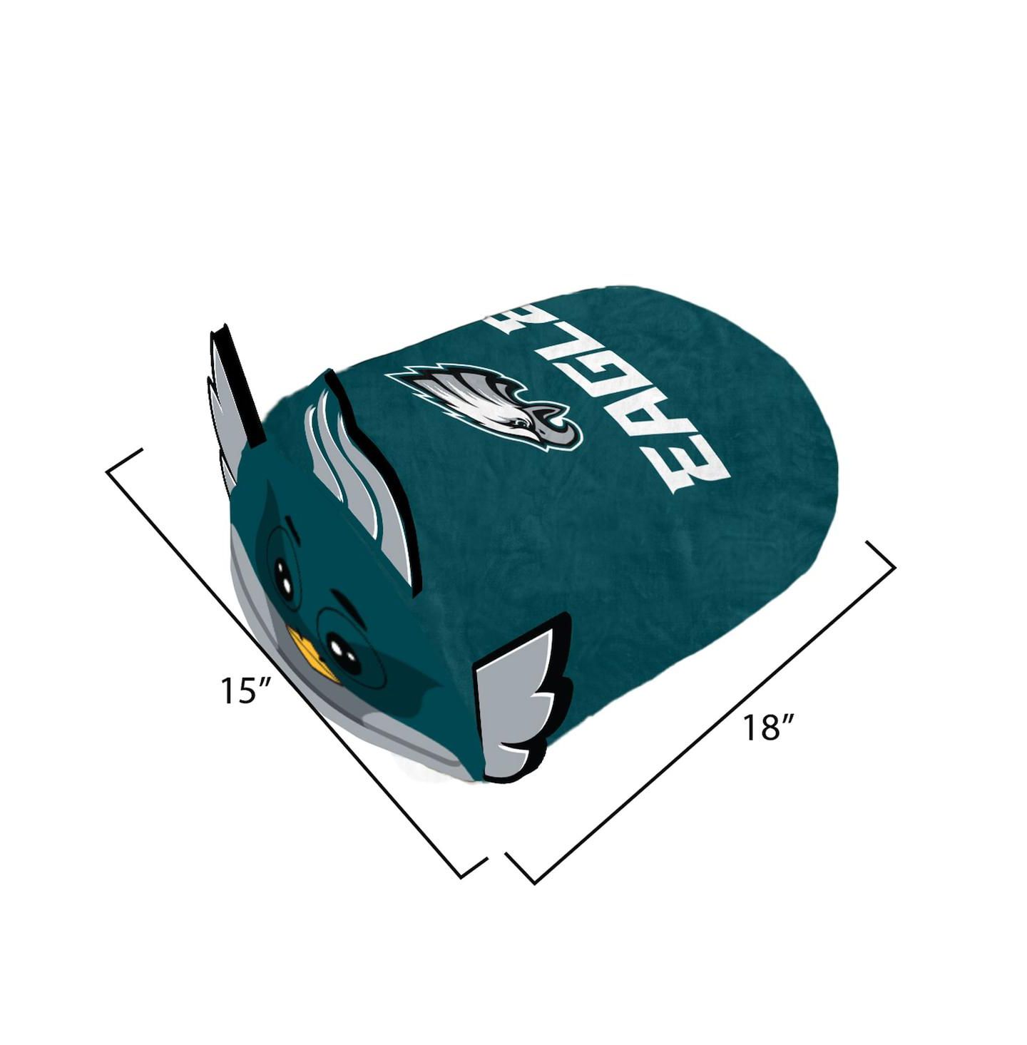 Детская подушка Pegasus Philadelphia Eagles Stackable Mascot 14" x 16.5" x 6" Plush Pillow — фото 2