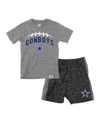 Toddler Gray/Charcoal Dallas Cowboys T-Shirt and Shorts Set