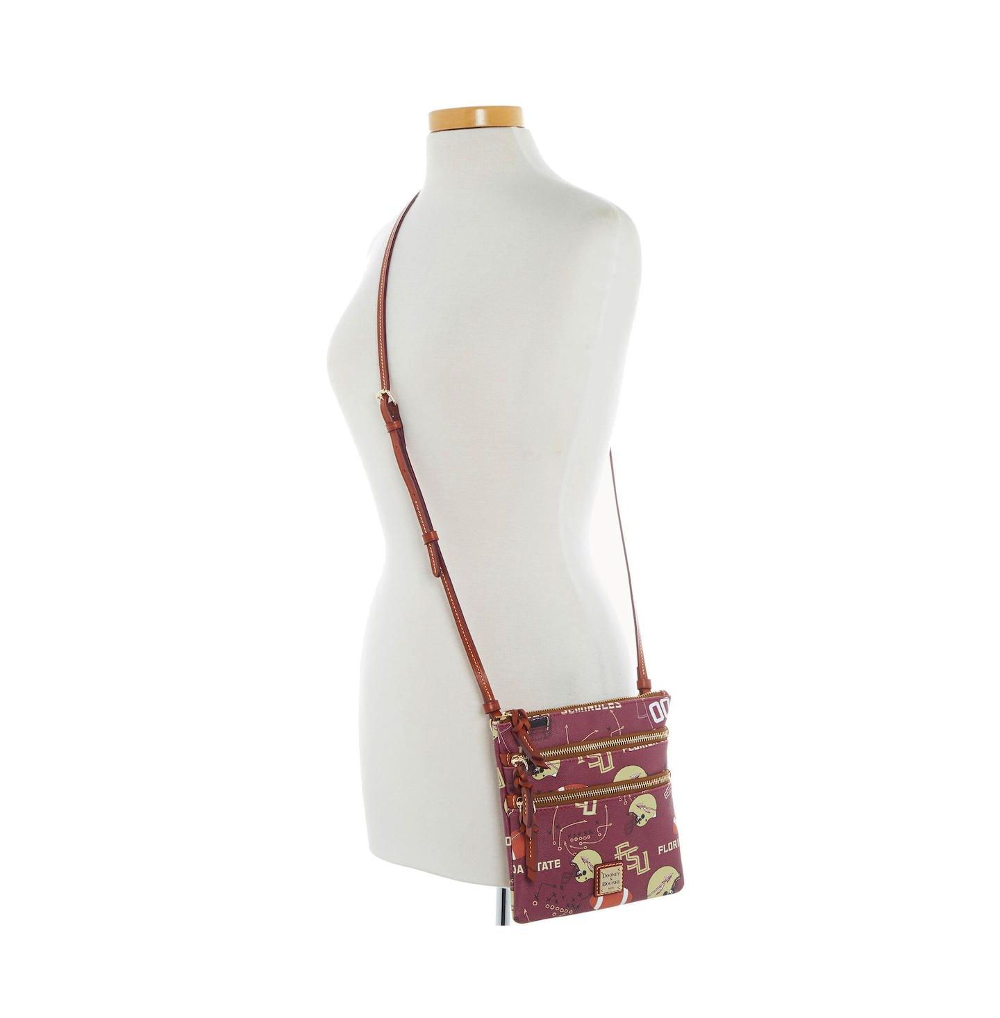 Женская сумка Dooney & Bourke Florida State Seminoles Football Halftime Triple Zip Crossbody — фото 3
