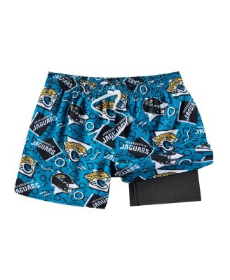 Men's Teal Jacksonville Jaguars Game Day Fit Classic Lined Swim Trunks