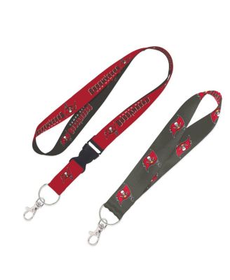 Tampa Bay Buccaneers 2-Pack Lanyard with Detachable Buckle Key Strap Set