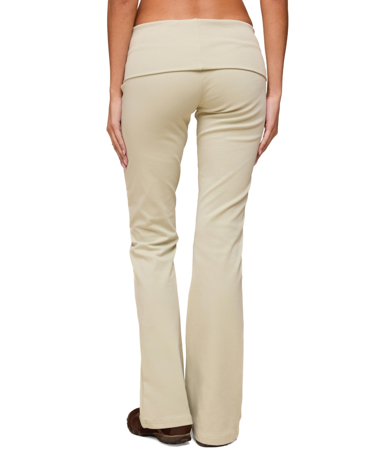 Edikted Women's Ivanne Foldover Flared Pants