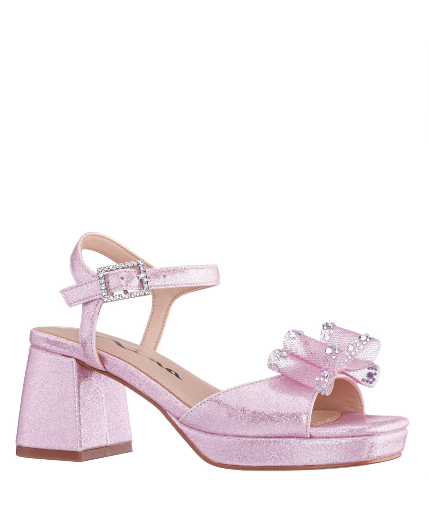 Сандалии Nina Aiza Heel Platform Sandal для девочек, цвет: Розовый — фото 1