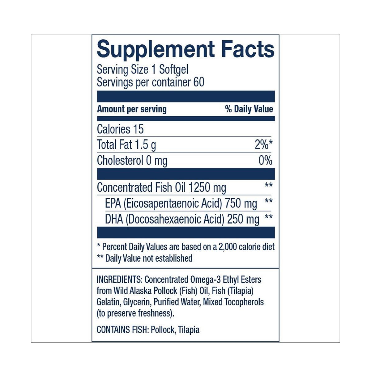 Wiley's Finest Wild Alaskan Fish Oil Peak Epa