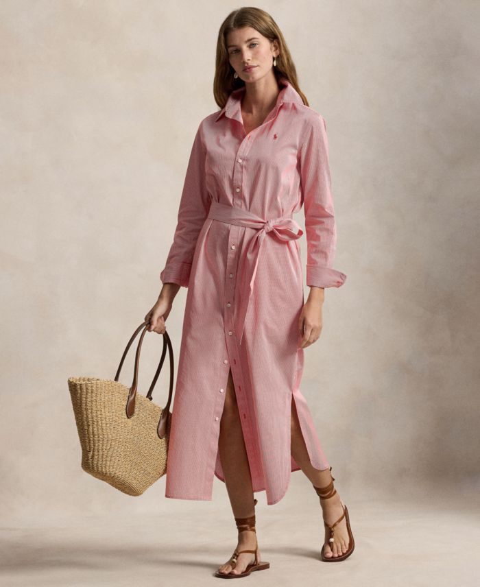 Polo Ralph Lauren Women's Long-Sleeve Collared Shirt Dress