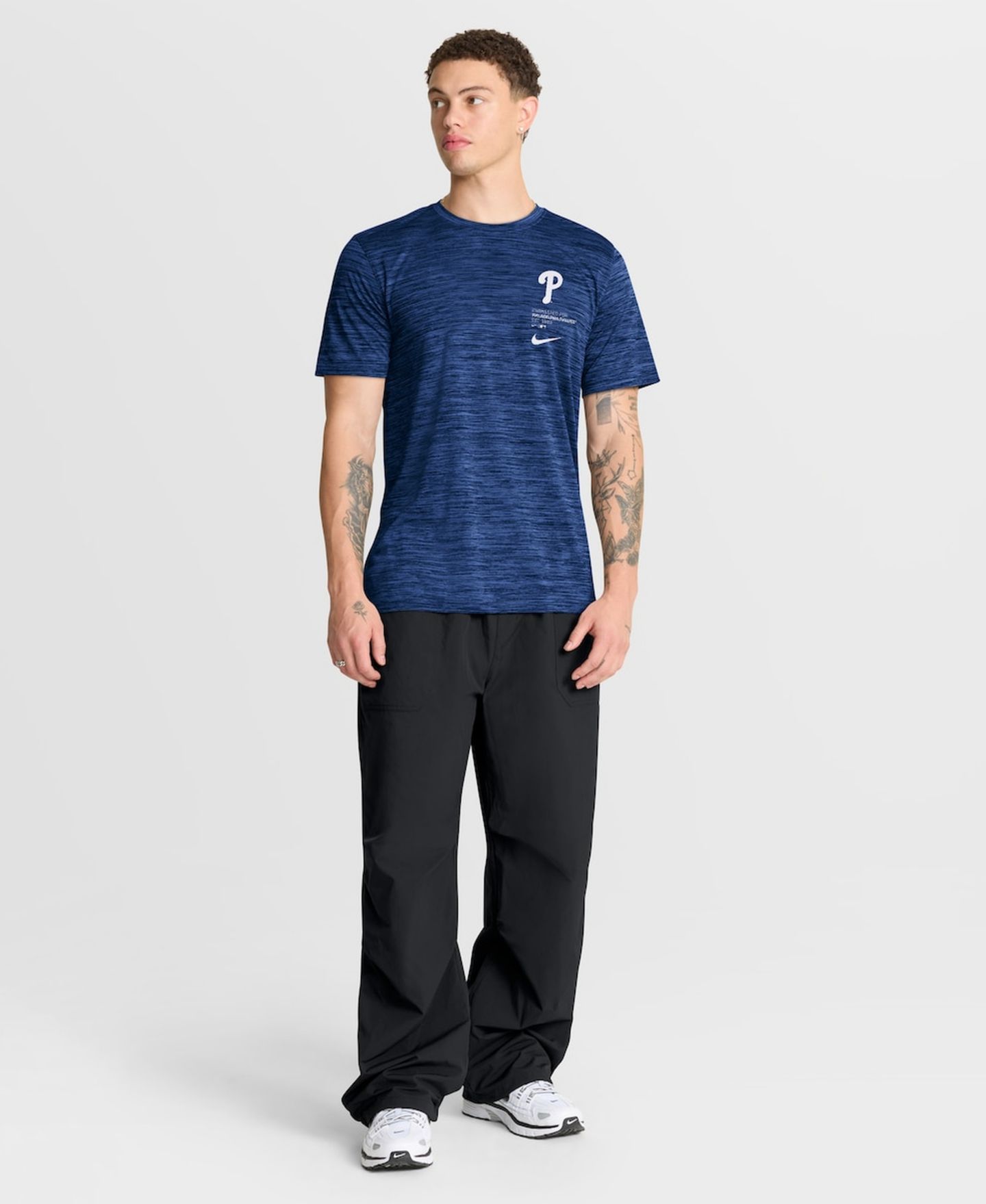 Мужская футболка Nike Royal Philadelphia Phillies Velocity Dri-FIT — фото 3