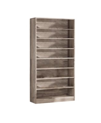 Freestanding 9-Tier Bookshelf Organizer for Home or Office Display