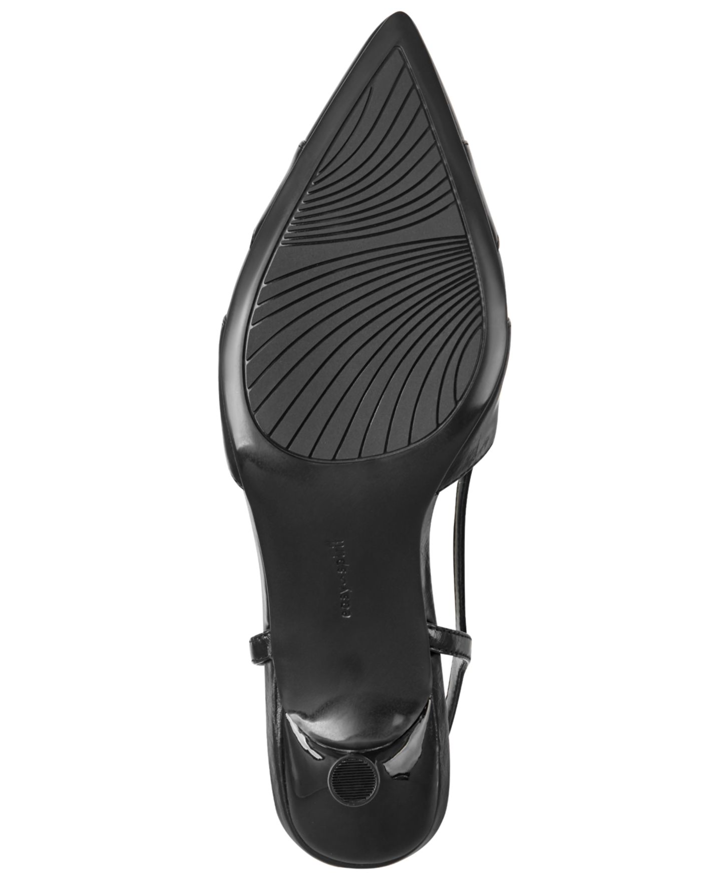 Женские туфли Easy Spirit Kaisley eFlex Cutout Leather Slingback Kitten Heel Pumps, цвет: Чёрный кожаный — фото 5