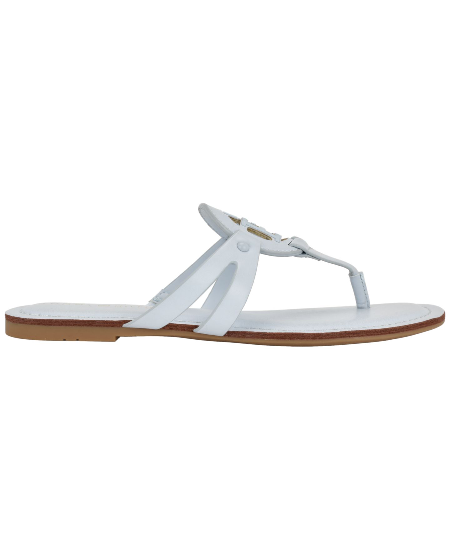Женские сандалии Tommy Hilfiger Lerriz Logo Flat Thong Slide, цвет: Синий — фото 2