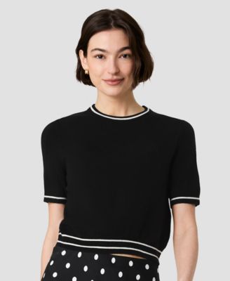 Women's Babysoft Short-Sleeve Rib Stripe Top