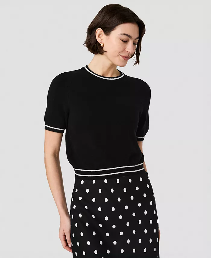 Women's Babysoft Short-Sleeve Rib Stripe Top - thumbnail 9