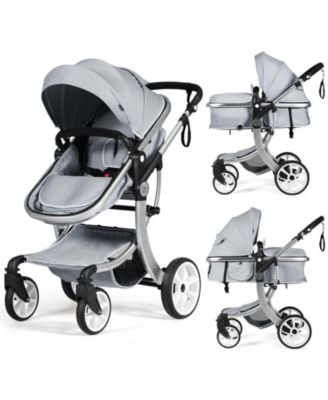 High Landscape Stroller 2-in-1 Foldable for Infant with Reversible Seat