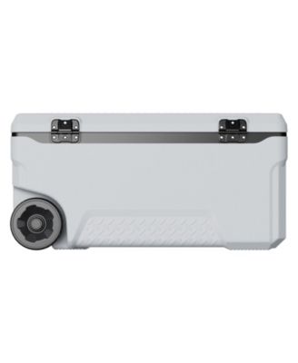 Portable Cooler, 74 qt Wheeled Cooler with Handles and Cup Holder