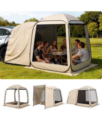 Screen House Tent, 6 x 6 ft 4-6 Person SUV Tailgate Canopy with Carry Bag