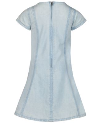 calvin klein denim dress macys Calvin Klein Toddler and Little Girls Sleeveless Denim Dress