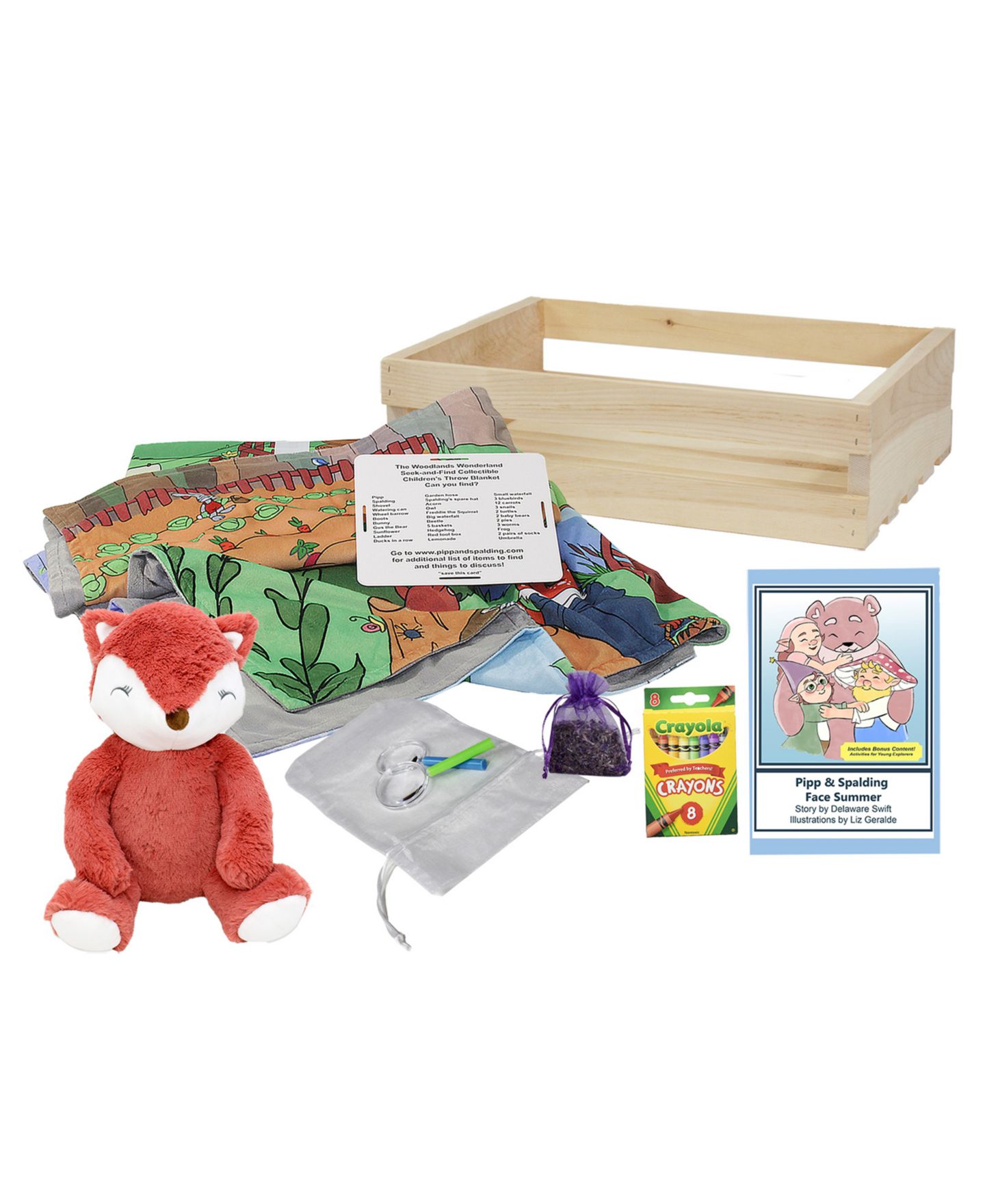 Детские игрушки Pipp & Spalding Funtime with Grandma Toddler Springtime in The Woodlands Seek-and-Find Adventure Experience, 18-Piece Crate Set, цвет: Разноцветный — фото 3