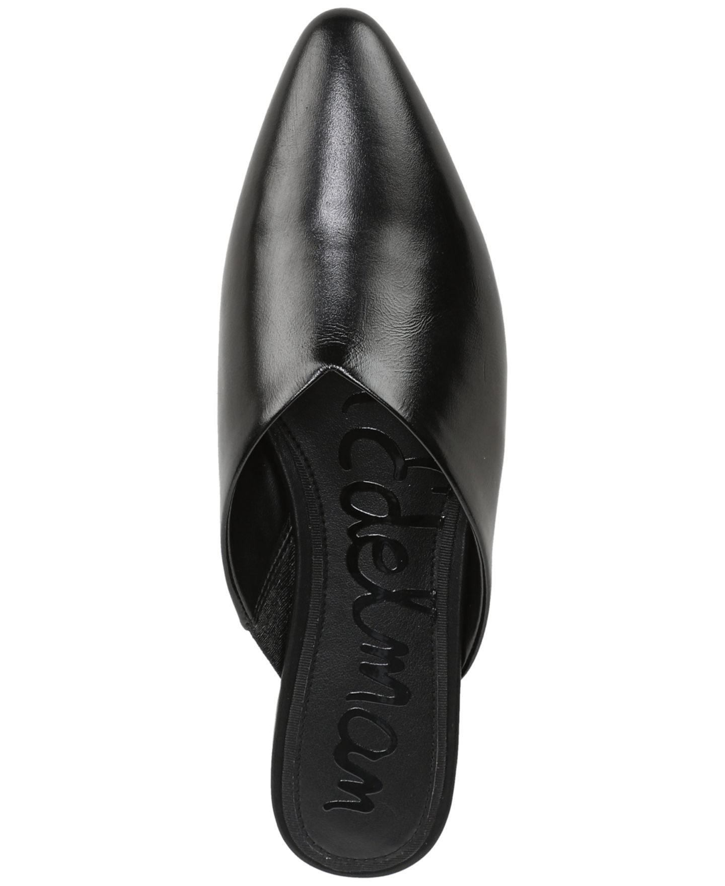 Женские сабо Sam Edelman Khai Slip-On Mules, цвет: Чёрный кожаный — фото 4