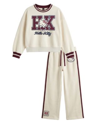 Girls' 2T-6X Long-Sleeve Sweatshirt and Pants, 2-Piece Set