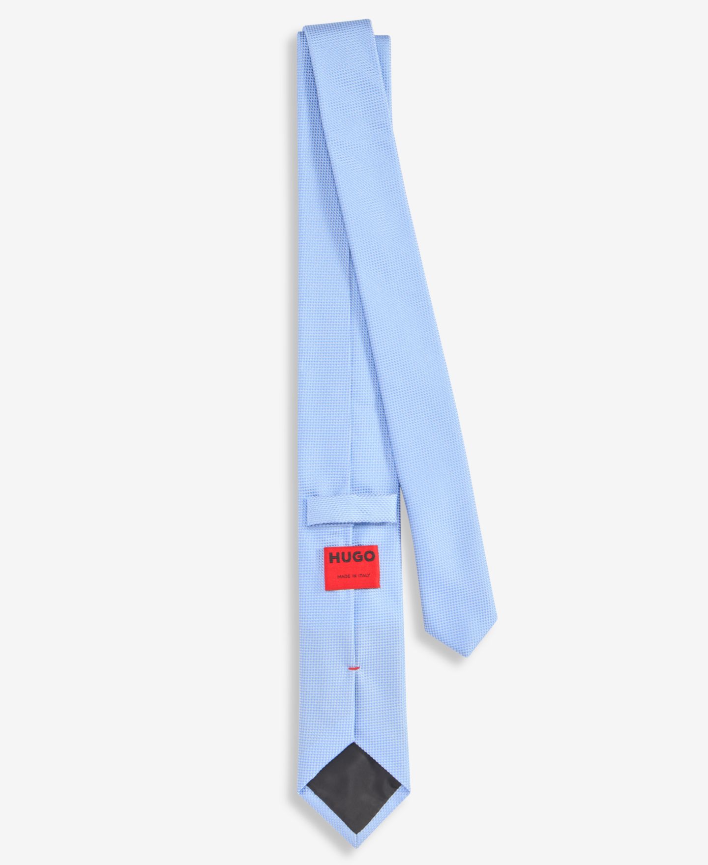 Мужской шёлковый галстук Hugo Boss Hugo Neat узкий, цвет: Синий — фото 2