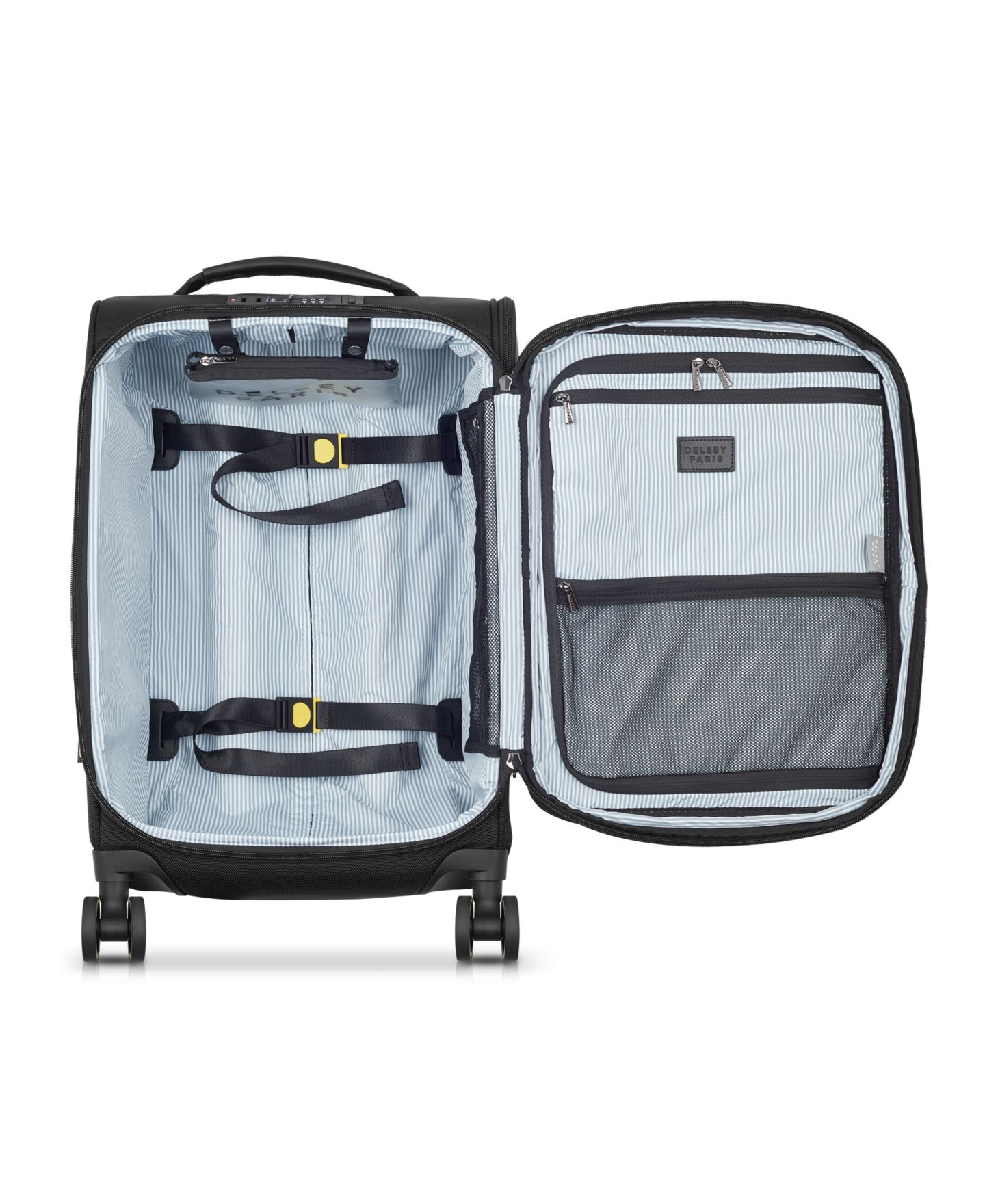 Чемодан Delsey Paris Wagram Expandable Carry-On Luggage, цвет: Чёрный — фото 3