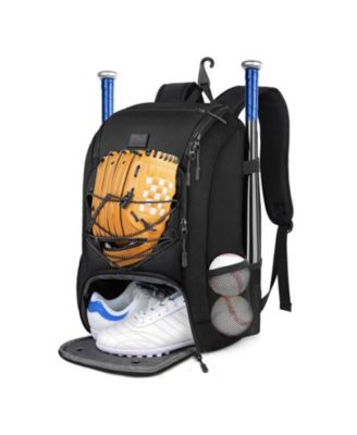 29L Baseball Backpack for Youth and Adult - Softball Bag with Shoe Compartment and Fence Hook, Holds Bat, Mitten, Helmet, Caps and Gear