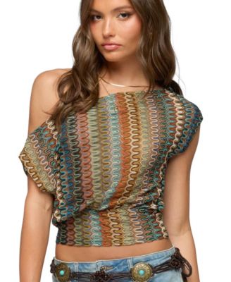 Women's Taniya Off Shoulder Zigzag Top