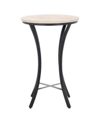 Saxony Travertine Side Table