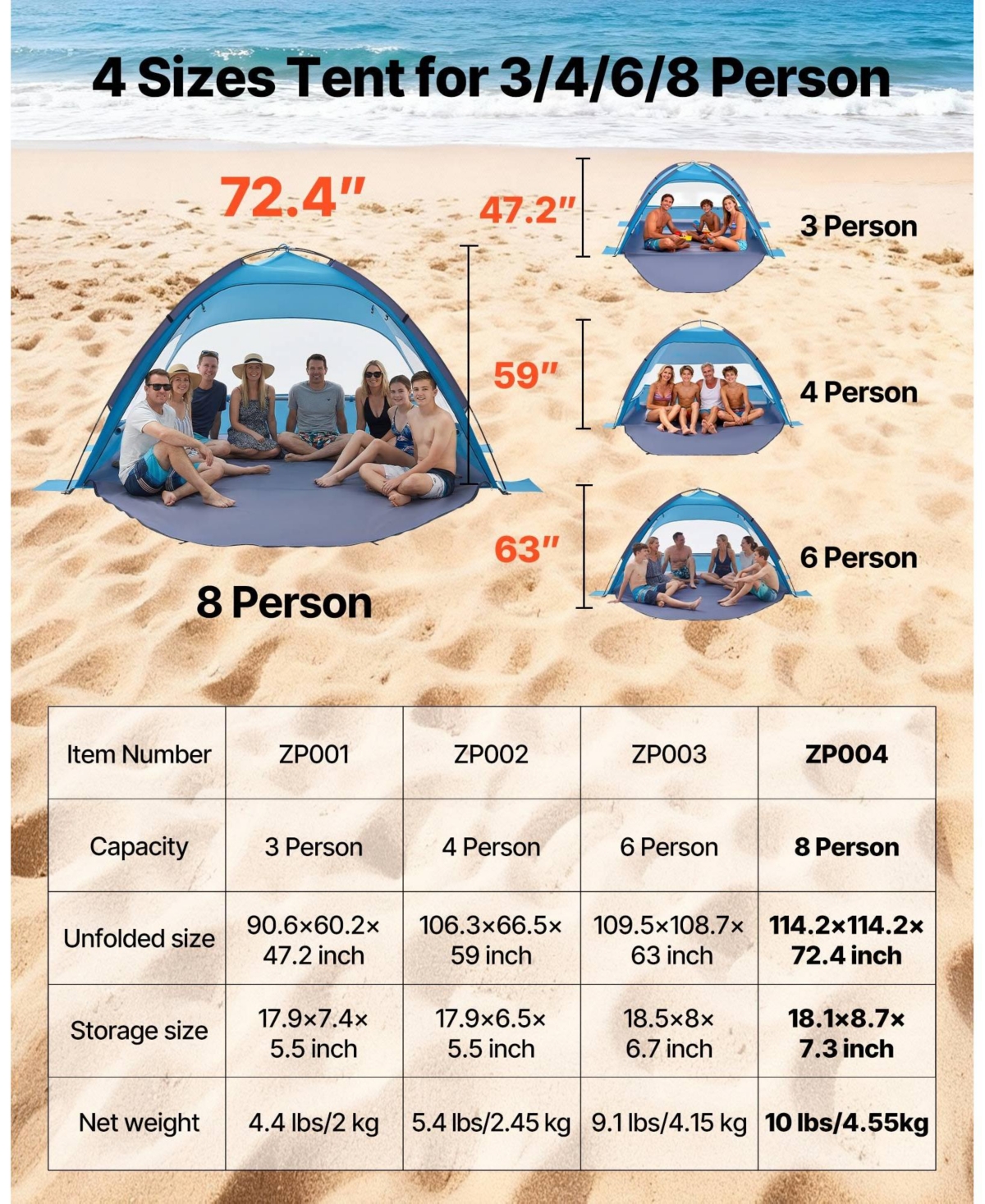 Cozito Beach Tent Sun Shelter