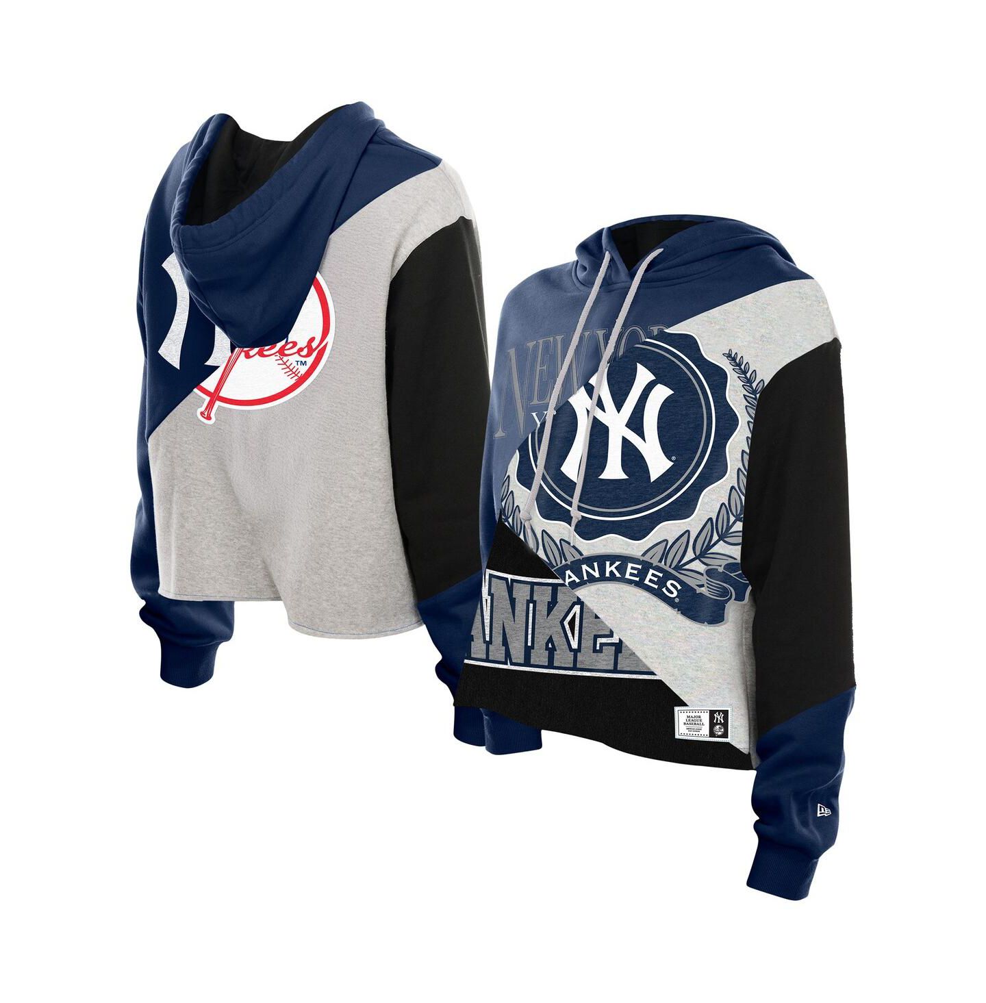 Женское худи New Era New York Yankees Color Block Cropped Boxy — фото 1