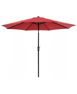 10 Feet Patio Umbrella Market Umbrella with Tilt Crank UV Protection