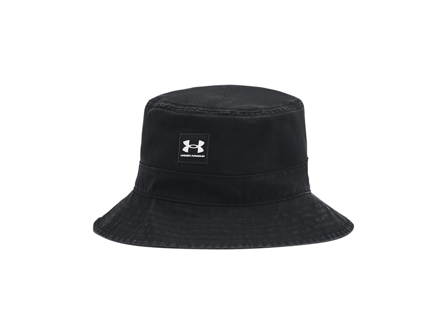 Мужская панама Under Armour Essential Bucket Hat, цвет: Чёрный / Белый — фото 2