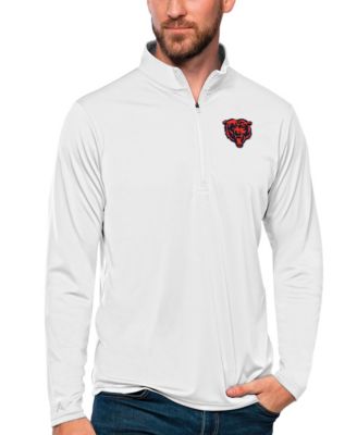 Men's White Chicago Bears Tribute Quarter-Zip Lightweight Pullover